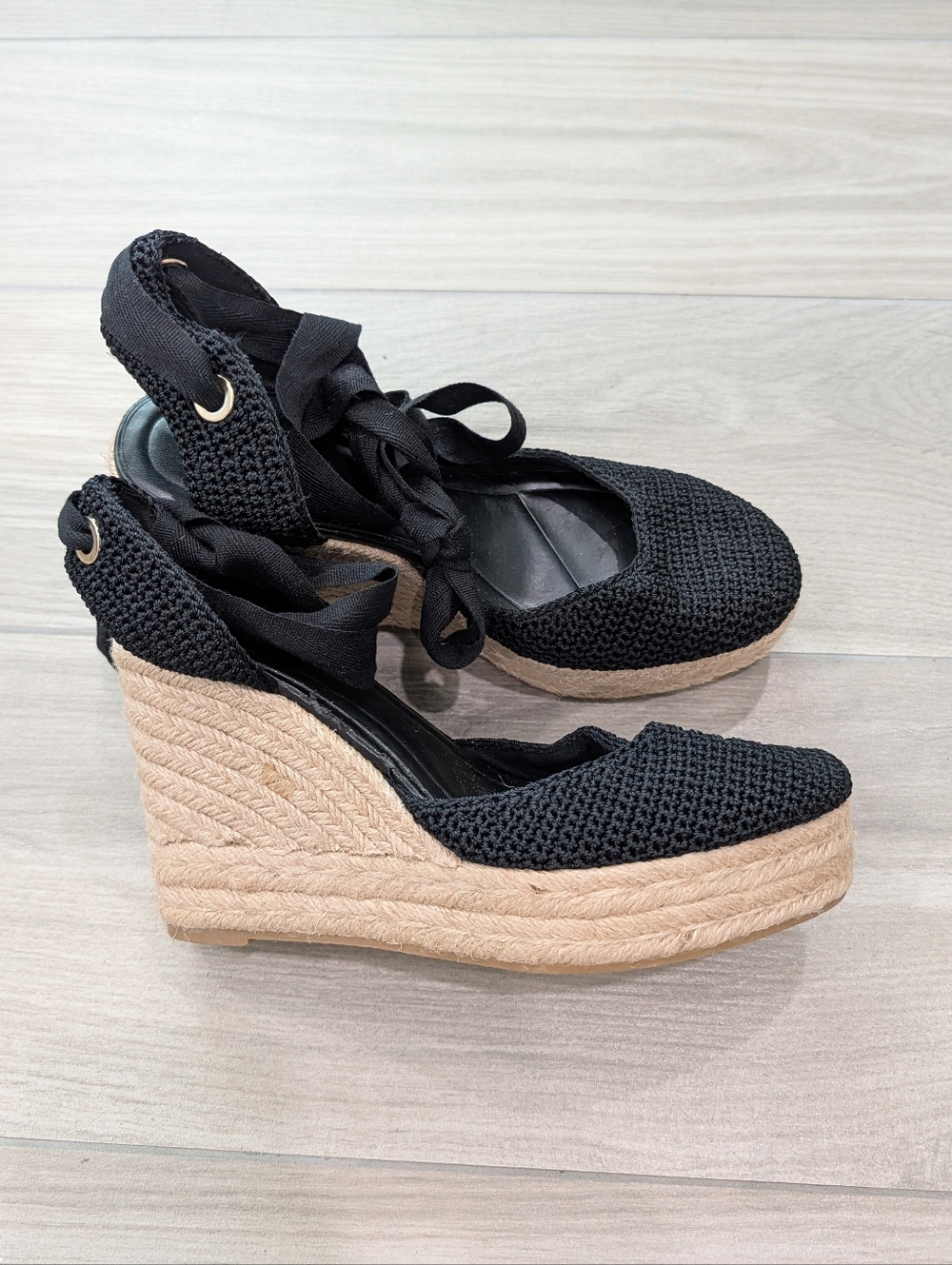 Zara Espidrille Black Size 39 - Picture 2 of 8